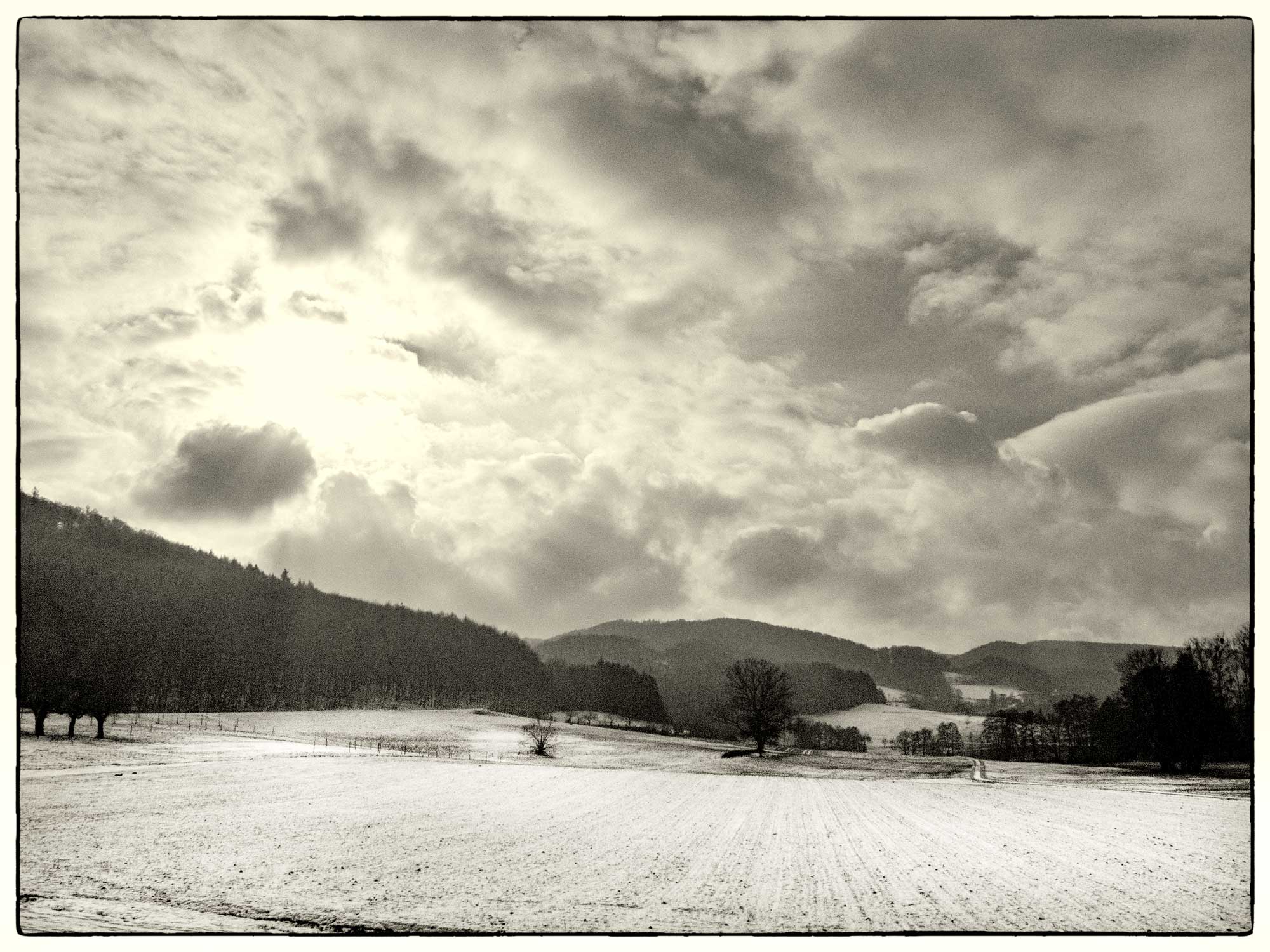 Winter im Odenwald bei Winterkasten
