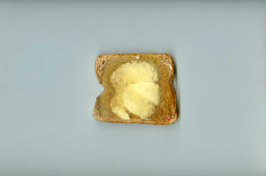 Scan vom Honig-Toast
